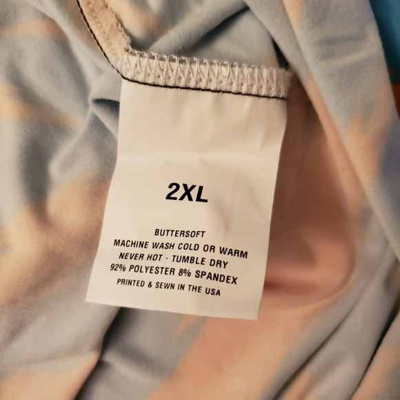 Women's Orange and Blue Tiger Stripe Tank - Picture 4 of 4